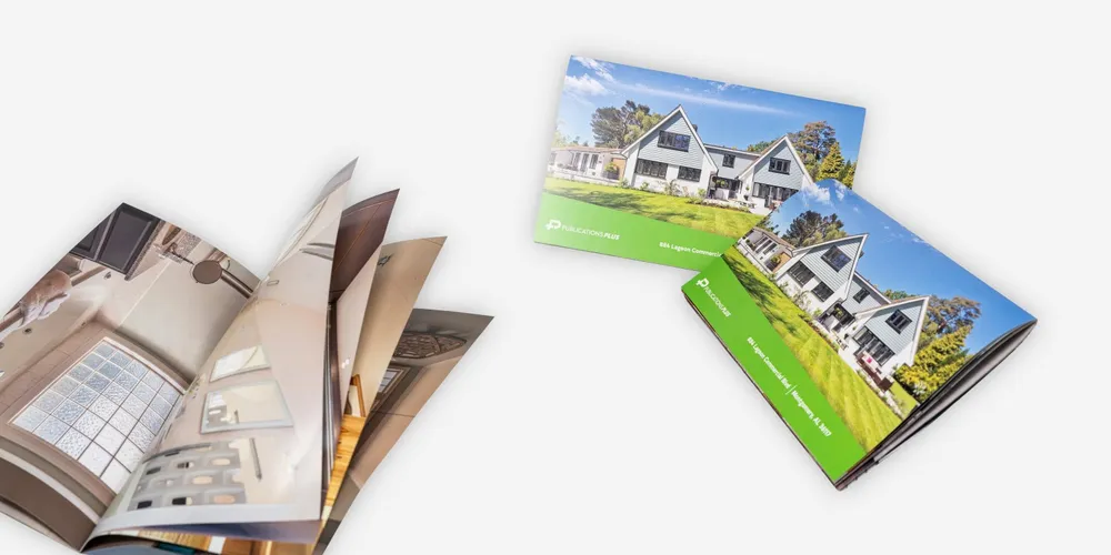 Printed real estate booklet
